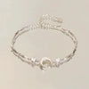 Elegant Crystal Flowers Bracelet For Women Y2K Sweet Moon Cherry Blossom Bow Zircon Bracelets Jewelry Gift - Image 3