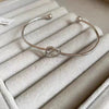 Jewelry Silver Blangles Simple Love Knot Slender Personality Opening Bracelets - Image 4