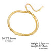 Angel Wing Charm Bracelet for Women Stainless Steel Gold Color Double Layer Snake Chain Bracelets Jewelry - Image 7