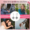 Silver Celtic Knot Drop Hoop Earrings Intricate Interwoven Pattern design for Anniversary Wedding Jewelry Gifts - Image 5