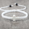 Stone Crucifix Braided Bracelet Adjustable Rope Handmade Bracelets Bangles Charm Cross Men Women Jewelry Gifts - Image 2