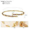 Classic Copper-Inlaid Zircon Open Bangle for Women Handmade For Stud Bracelet Daily Jewelry Accessories As Gifts - Image 6