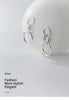 Modian Trendy Abstract Line Design Stud Earrings 925 Sterling Silver Swing Elegant Jewelry For Women Earring Gifts Accessories
