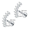Surgical Steel Marquise Flat-Back Piercing Stud in 1-Piece or 5-Piece Options - Image 17