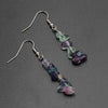 Jewelry Mineral Stone Crystal Charms Earrings Amethysts Chips Gravel Tassel Charm Quartz Dangle Earring Girl - Image 9