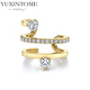 1PC Gold Plated Stars Flowers Clip Earring for Women Simple Crystal Ear Cuff Earrings Couples Appointment Jewelry Gift - Image 15