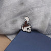 Vintage-Style Skull Coffee Cup Enamel Pin Alloy Brooch for Men - Image 4