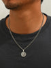 Men's Silver Color Punk Style Metal Chain Necklace Pendant Compass Shape Star Men's Necklace Jewelry - Image 6
