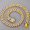 14mm Iced Out Prong Cuban Link Chain Necklace for Men Women 2 Row Rhinestone Paved Miami Rhombus Hip Hop Jewelry - Image 9