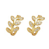 Silver Ear Cuff For Women Zircon Clip On leaf Earrings Gold earcuff Without Piercing Earrings Jewelry - Image 5