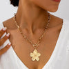 A Women's Pendant Necklace, Vintage Simple Wisteria Flower Necklace, Elegant and Versatile Flower Pendant Necklace, No Box - Image 1