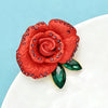 Charming Flower Brooches Pins Women Unisex 2-color Enamel Rhinestone Plants Party Office Brooch Jewelry Gifts - Image 6