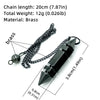 Pendule for Brass Metal Pendulum Divination Necklace Pendant Hexagonal Bullet Women Men - Image 2