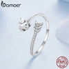 Silver Arrow Heart Adjustable Ring, Adjustable Ring Minimalist Jewelry -E - Image 4