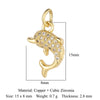 Cat Horseshoe Copper CZ Cycling Charm Bear Butterfly Racket Pendant For Bracelet Necklace Making - Image 14