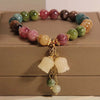 Colorful Beaded Orchid Pendant Bracelets for Women Girls Crystal Handmade Beads Bracelets Aesthetic Jewelry Gifts - Image 8