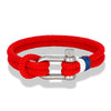 Nautical Bracelets for Men Double Strand Surfer Rope Bracelet Stainless Steel Anchor Shackle Handmade Ideal Gift for Son - Image 12