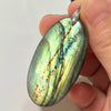 Blue Labradorite Pendant Irregular Shape Bead Stone Orange Necklace for Men Women - Image 1
