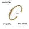 steel wire twistedGold-plated stainless steel women's bracelet, and rust-free, couple bracelet - Image 2