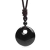 Bohemian Style Stone Hole Bead Round Penda Necklace Tiger Eye Rose Quartz Amethyst Necklacent Jewelry Men and Women - Image 7