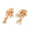 Exaggerated Flower Long Metal Dangle Earrings For Women Party Gift Gold Color Earrings Jewelry - Image 7