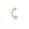 1PC 1PC Silver U-shaped Heart Star Flower Horse Eye CZ Cartilage Piercing Ear Bone Nose Ring Earring Jewelry - Image 13