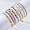 Thin Boho Gold Pvd Plated Stainless Steel Chain Bracelets for Women Charm Lapis Lazuli Turquoise Stone Jewelry Gift - Image 1