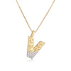 Gold/Silver Color Mixed 26 Letters Pendant Necklaces For Women Men Shiny CZ Zircon Inlay Party Jewelry Gift - Image 27