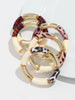 Acrylic Bamboo Curved Tube Couple Bracelets for Women Men Leopard Resin Chunky Elbow Beads Elastic Bangle Stack Jewelry Gift - Image 4
