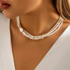 Imitation Pearl Heart Pendant Necklace with Toggle Clasp - Image 13