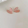 Geometric Heart Clip-On Earrings with Enamel Color - Image 7
