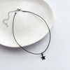 Black Choker Necklace with Five-Pointed Star Pendant and 40 cm Length - Image 8