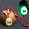 Chinese Style 12 Zodiac Pendant Necklaces Luminous Crystal Animal Necklace Man Woman Adjustable Red Rope Chain Jewelry Gift - Image 8