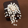 Retro Imitation Pearl Tassel Brooch For Women Men Personalized Gold Color Metal Party Daily Jewelry - Image 2