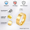 Plain Band Couple Ring For Women Men Stainless Steel Width Flat Band Rings Minimalist Classic Promise Ring Wedding Jewelry Gift - Image 6