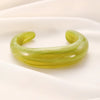 Unique Irregular Acrylic Cuff Bracelets for Women Simple Texture Multicolor Geometric Open Bangle Female Jewelry - Image 9