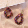 Small Earrings National Flag Colors Water Drop Earrings for Women Handmade Beads Crystal Earrings Gift Jewelry - Image 9