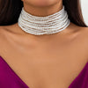 PuRui Unique Imitation Pearl Necklace for Women Multilayer Strand Beads Choker Ladies Short Necklaces Neck Chain Jewelry Party - Image 1