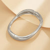 Chunky Geometric Spring Cuff Bangle in Gold-Tone or Silver-Tone - Image 22