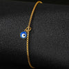 Stainless Steel Acrylic Blue Eye Pendant Anklet for Women Bohemia Gold Color Chain Summer Beach Foot Accessories Jewelry Gifts - Image 3