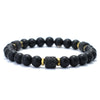 Black Stone Bead Bracelet with Tiger's Eye Color Options - Image 15