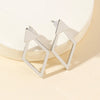 Minimalist Geometric Square Detachable Triangles Stud Earrings for Women Jewelry Accessories Party Gifts - Image 7