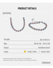 NiNice 316L Stainless Steel Necklace Colorful Cubic Zirconia Bracelet Set Shiny Stylish Design Jewelry Whole - Image 2