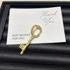 Retro Key Shaped Brooch Elegant Pin Suit Coat Accessory - Image 2