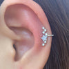 Silver Color Simple Punk Metal Zircon Ear Cuff Clip on Earrings for Women No Pierced Crystal Star Earcuff Ear Wrap Clips Jewelry - Image 3