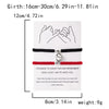Magnetic Heart Couple Bracelets Set of 2 Braided Rope - Image 11