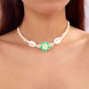 Bohemia Sea Shell Choker Necklace For Women Summer Sweet Flower Pendant Hand-woven Rope Neck Chain Jewelry Accessory - Image 5