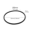 10pcs Black Silicone Bracelets Punk Rock Rubber Band Hip Hop Wristbands Elastic Hairbands Ponytail Scrunchie Bangle Accessories - Image 3