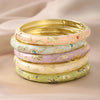 Ftcy 5PCS Small Flower Cloisonne Enamel Bangles For Women Vintage Bohemian Oil-drop Bracelet Elegant Jewelry Gifts - Image 1