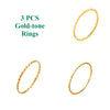 Chic Stackable Thin Twisted Overlapping Curve Stainless Steel Rings Vintage Plaid Layering Statement Jewelry - Image 8